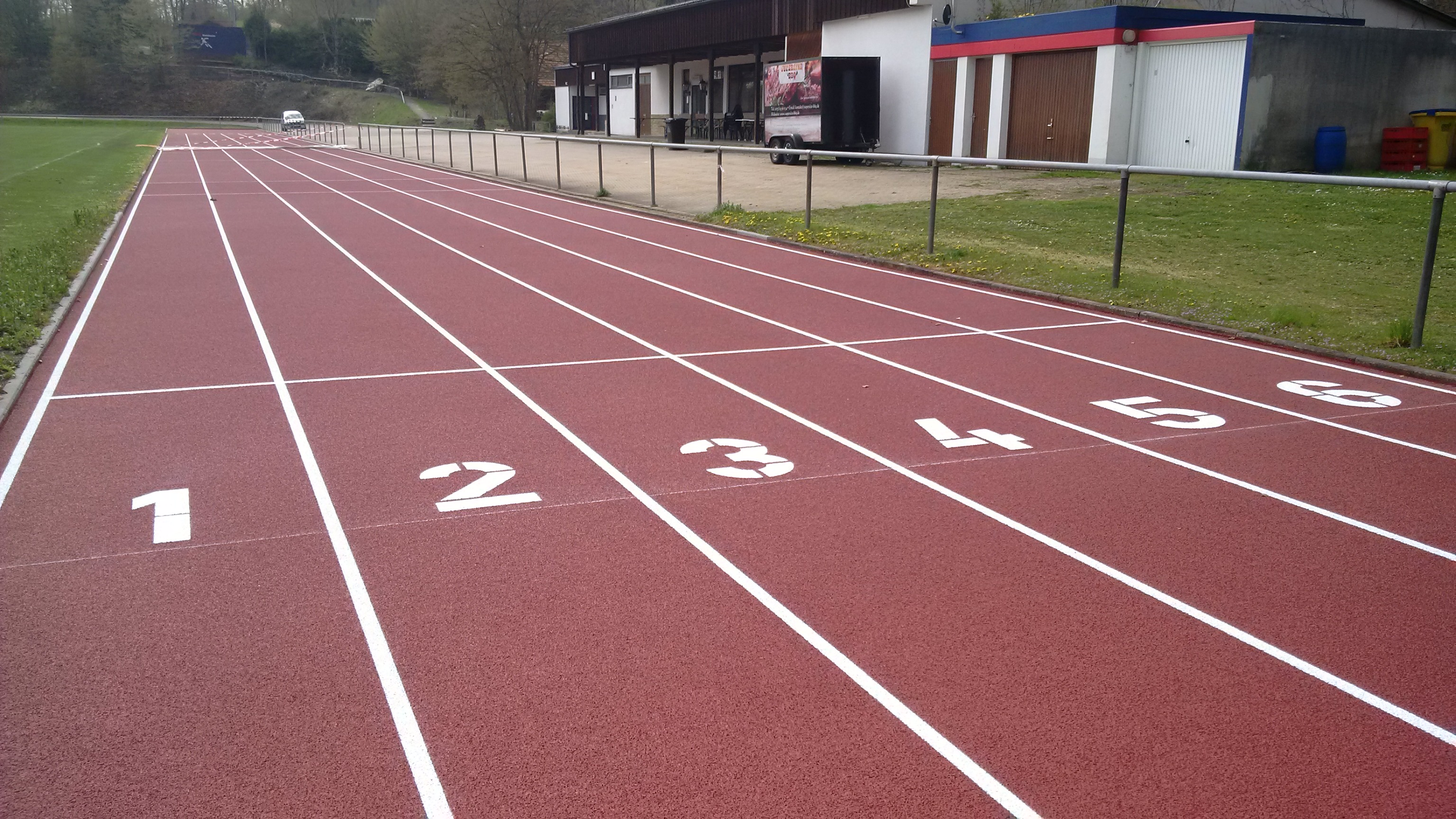Laufbahn auf der Halde fertiggestellt TSG Nattheim